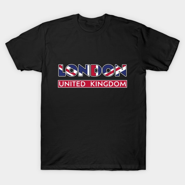 London United Kingdom T-Shirt by TinyPrinters